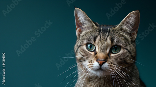 Internationaler Tag der Katze Katze im Superheldenkostüm als Superheld Superman verkleidet Welttag der Katze am 08. August Generative AI