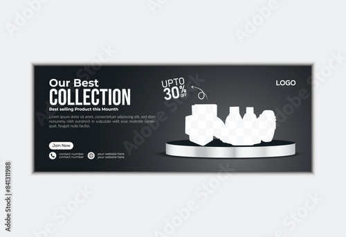 Smart watch shop Facebook cover design