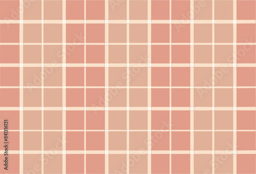 background featuring gentle square grids in dusty rose and pale cream
