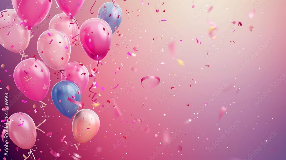 Design an eyecatching invitation banner that exudes a lively and celebratory atmosphere, with plenty of space for personalized text Design an eyecatching invitation banner that exudes a lively and celebratory atmosphere, with plenty of space for personalized text