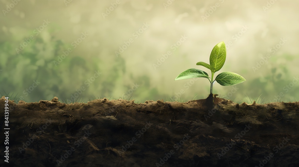 3. Illustrate a scene of a seedling breaking through the soil, showcasing the transformative power of patience in nurturing growth and development. 3. Illustrate a scene of a seedling breaking through the soil, showcasing the transformative power of patience in nurturing growth and development.