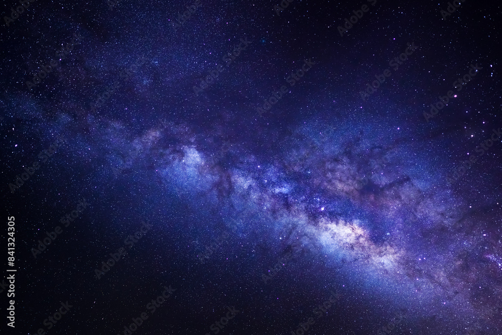 Milky way galaxy with stars and space dust in the universe