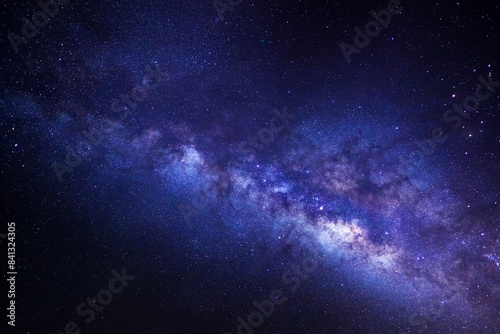 Milky way galaxy with stars and space dust in the universe