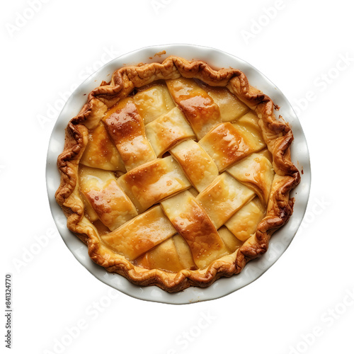 [Transparent Background PNG]Freshly Baked Pie in a White Dish