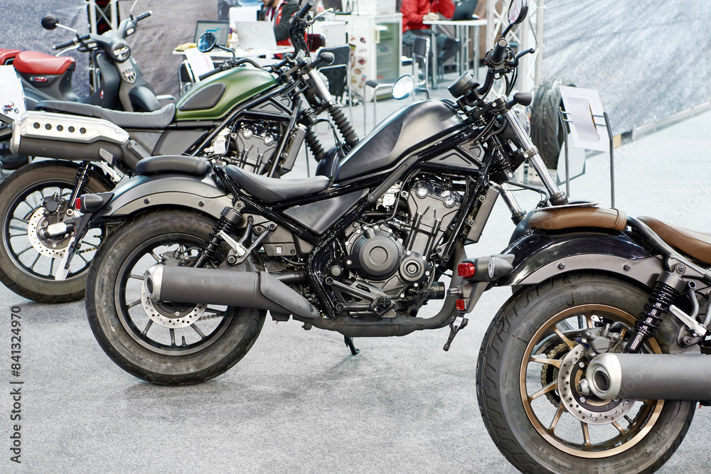 Obraz premium Motorcycles on store