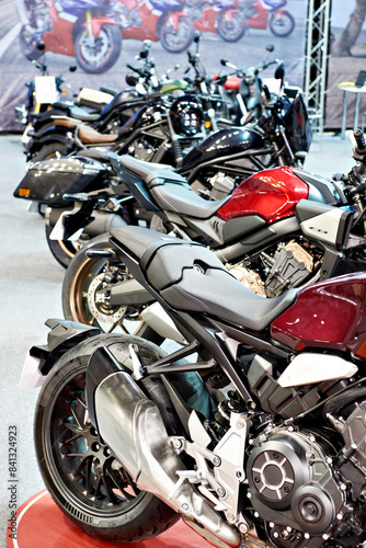 Motorcycles on exhibition