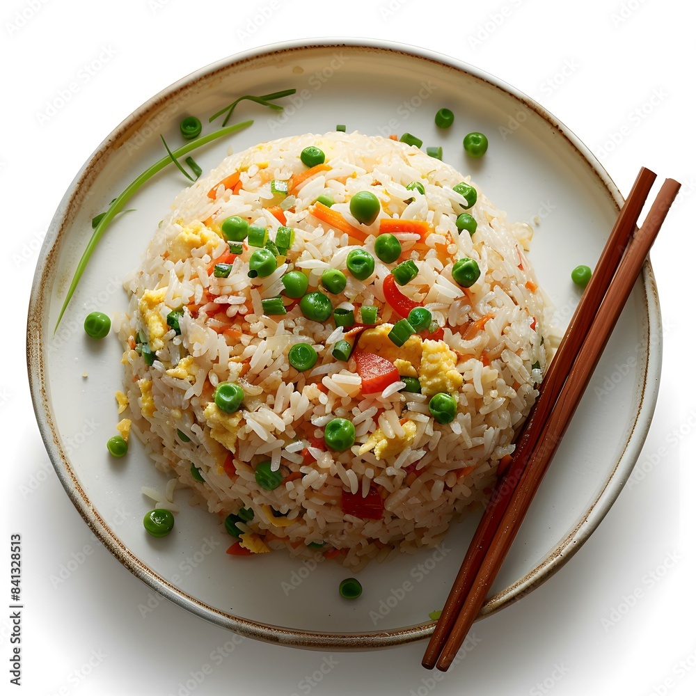 Fried rice with vegetables and egg Fried rice with vegetables and egg