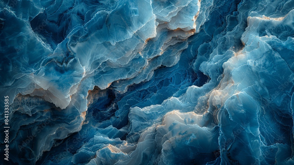 A mesmerizing abstract texture resembling a blue crystal geode with intricate layers and patterns, evoking a sense of natural beauty. A mesmerizing abstract texture resembling a blue crystal geode with intricate layers and patterns, evoking a sense of natural beauty.