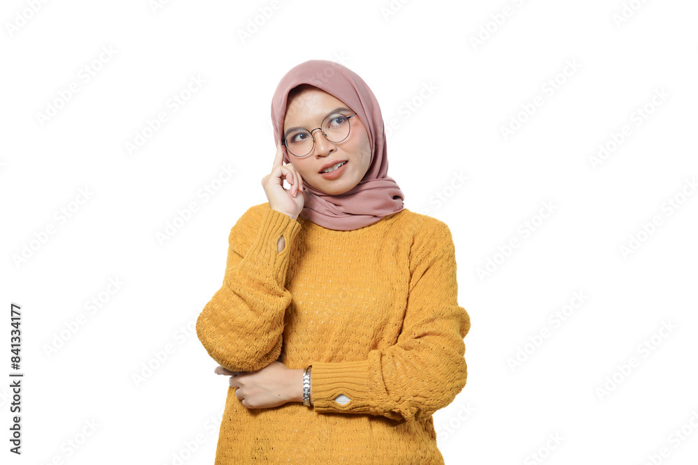 Beautiful young Asian woman smiling happily and feeling confident isolated on white background Beautiful young Asian woman smiling happily and feeling confident isolated on white background
