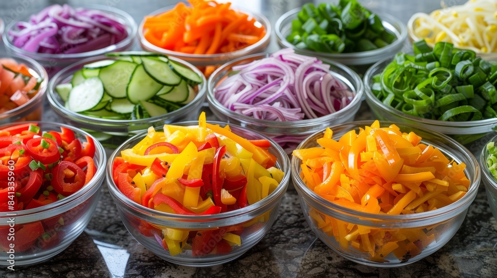 The Beauty of Color in Salad Dishes The Beauty of Color in Salad Dishes