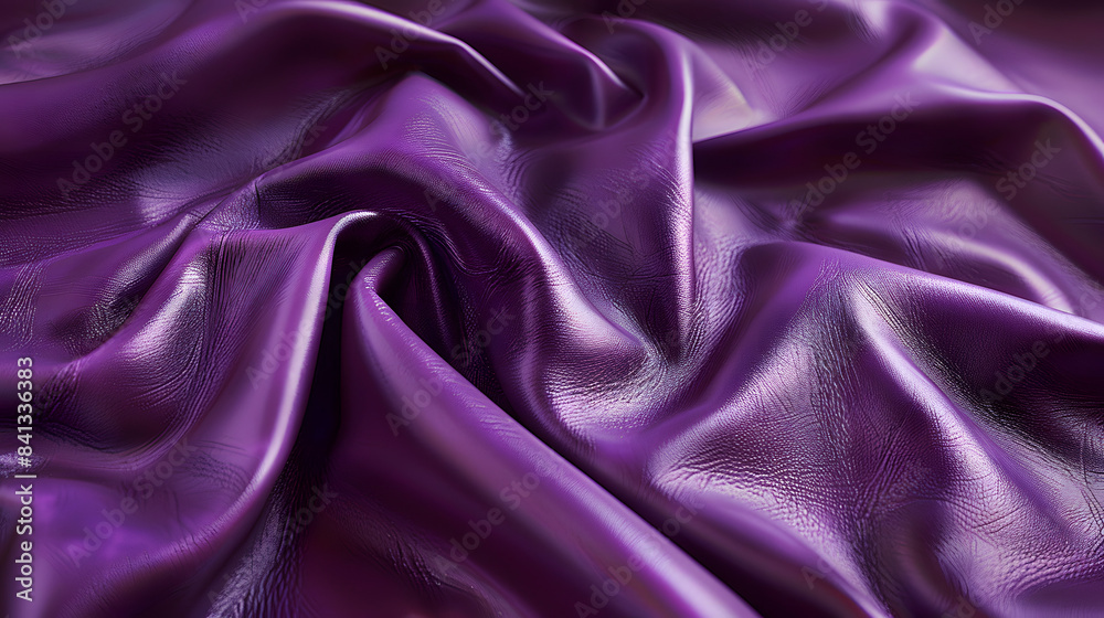 Purple leather with a fine, smooth surface Purple leather with a fine, smooth surface