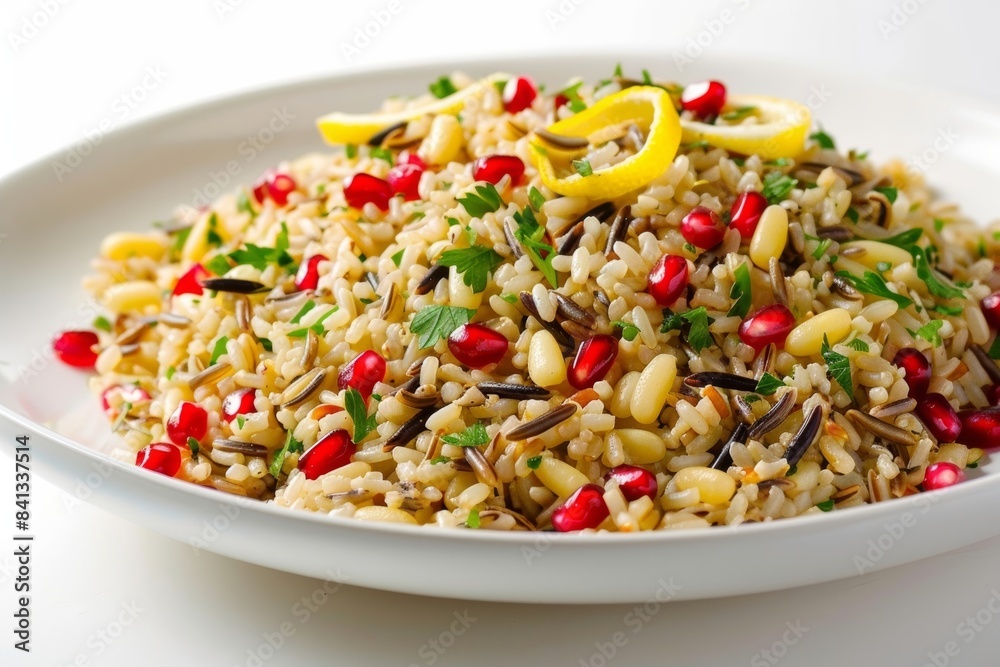 Vibrant Barley and Wild Rice Pilaf with Lemon Zest Vibrant Barley and Wild Rice Pilaf with Lemon Zest