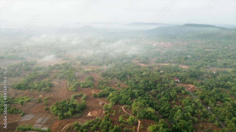 greenery village bird eye view greenery village bird eye view