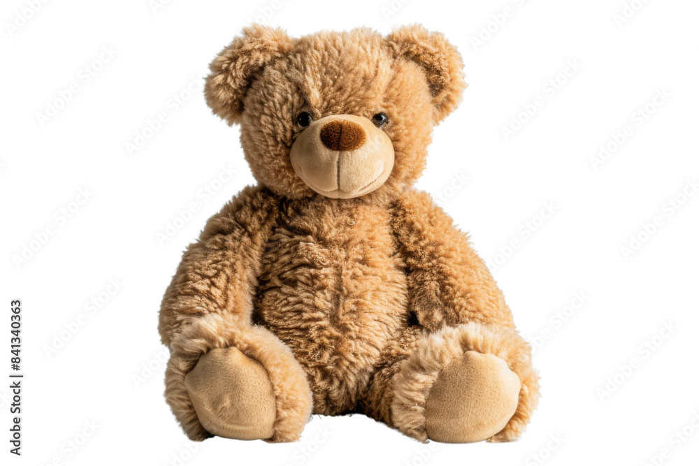 Brown teddy bear sitting with black background Brown teddy bear sitting with black background