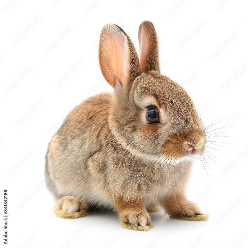 Fototapeta premium rabbit on white background