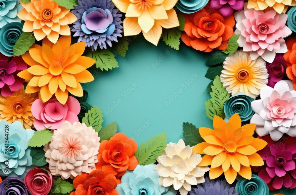 Colorful flowers paper background pattern lovely style. Colorful flowers paper background pattern lovely style.