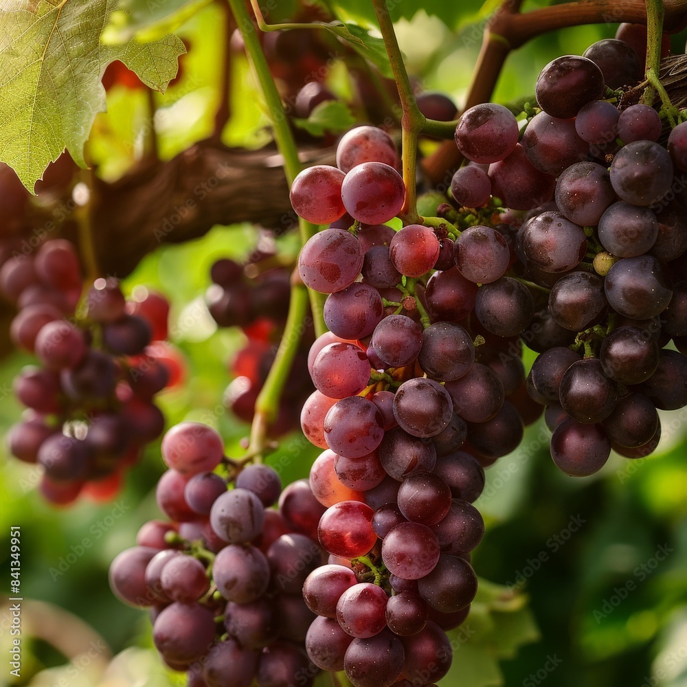 Ripe fresh bunch of purple grapes. Organic and eco-friendly harvest Ripe fresh bunch of purple grapes. Organic and eco-friendly harvest