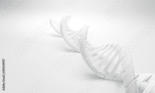 DNA spiral structure. Medical science, genetic biotechnology, chemistry biology, science background, 3d illustration.