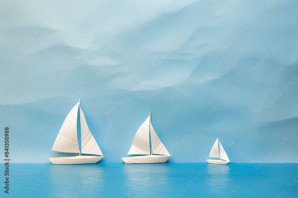 Fototapeta premium yacht in the sea made by midjourney
