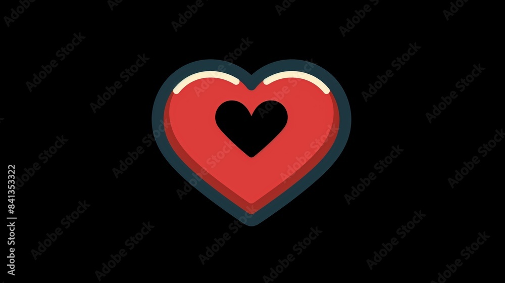 A simple heart icon, used in apps and websites to signify liking or favoriting content.