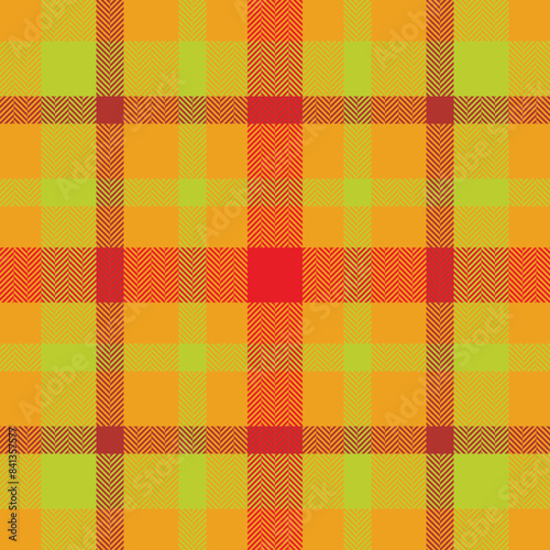 Plaid check pattern. Seamless fabric texture. Tartan textile print.