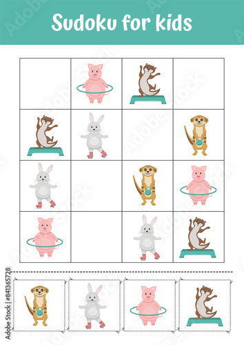 Logical games, educational activities for kids. Learning games for preschoolers and kindergarten. Sudoku for kids. Printable worksheets for kids. Educational games, teacher resources. Learning page.