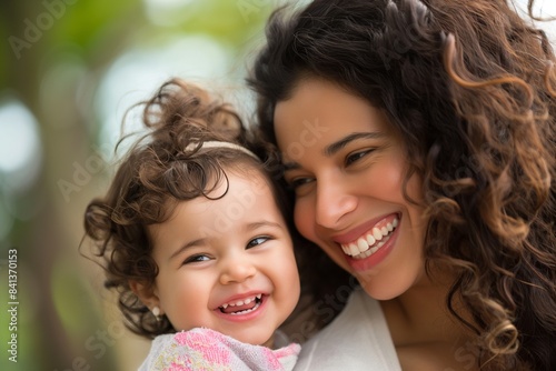 Happy Mother and Smiling Toddler