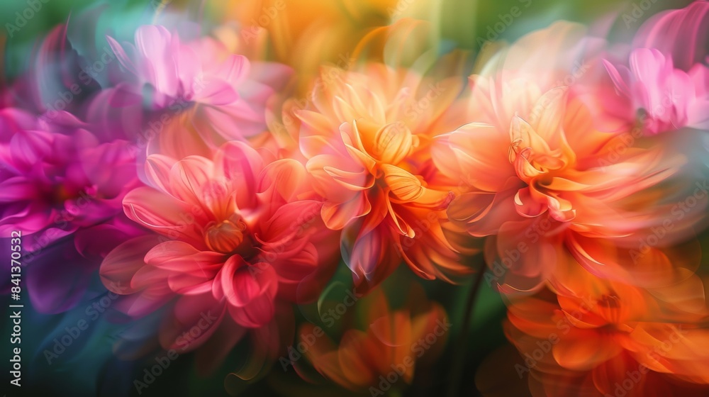 Impressionist patterns with soft, blurred brushwork and vibrant colors. Impressionist patterns with soft, blurred brushwork and vibrant colors.