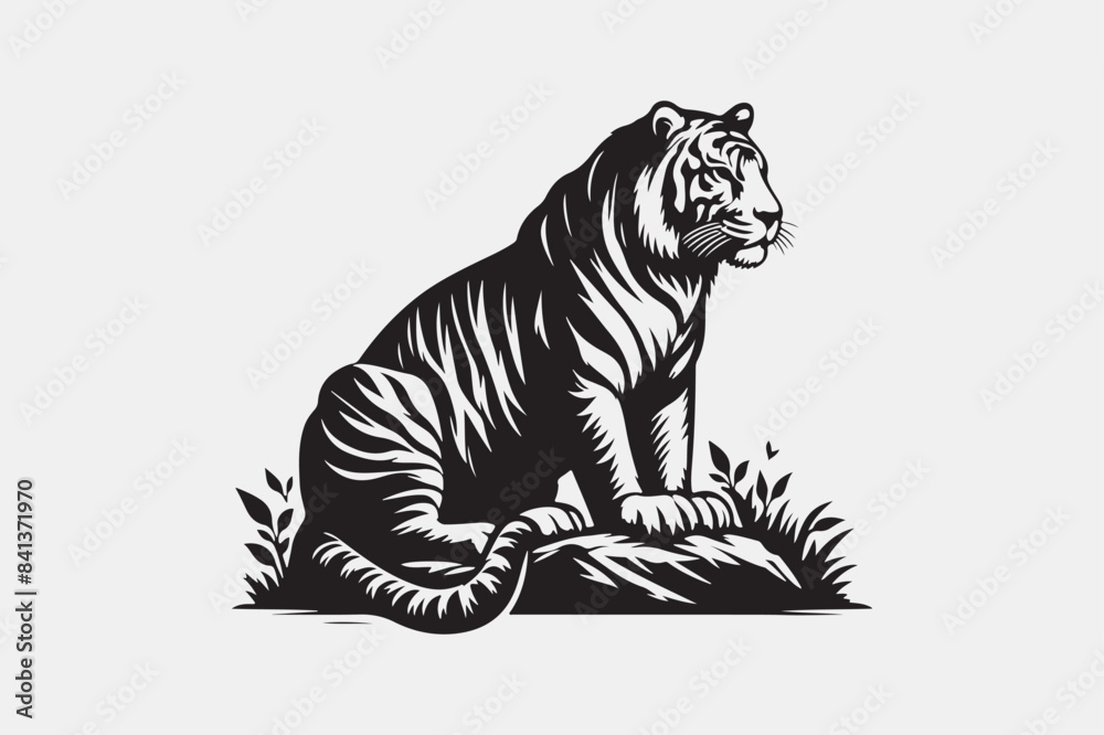 Obraz premium tiger illustration
