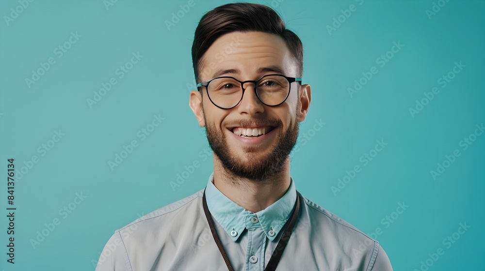 Smiling Financial Services Representative in Smart Casual Attire Posing for Portrait Smiling Financial Services Representative in Smart Casual Attire Posing for Portrait