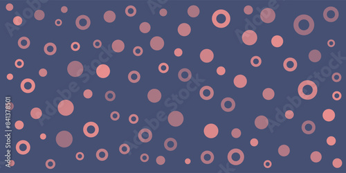 Abstract Blue and Red Spots, Round Shapes Texture, Background Design, Pattern in Editable Vector Format