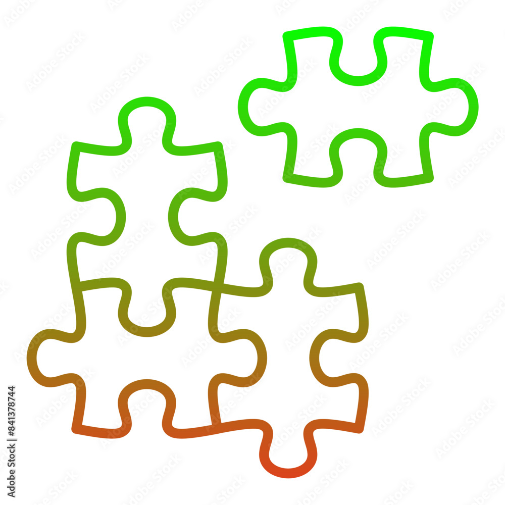 Fototapeta premium Puzzle Icon