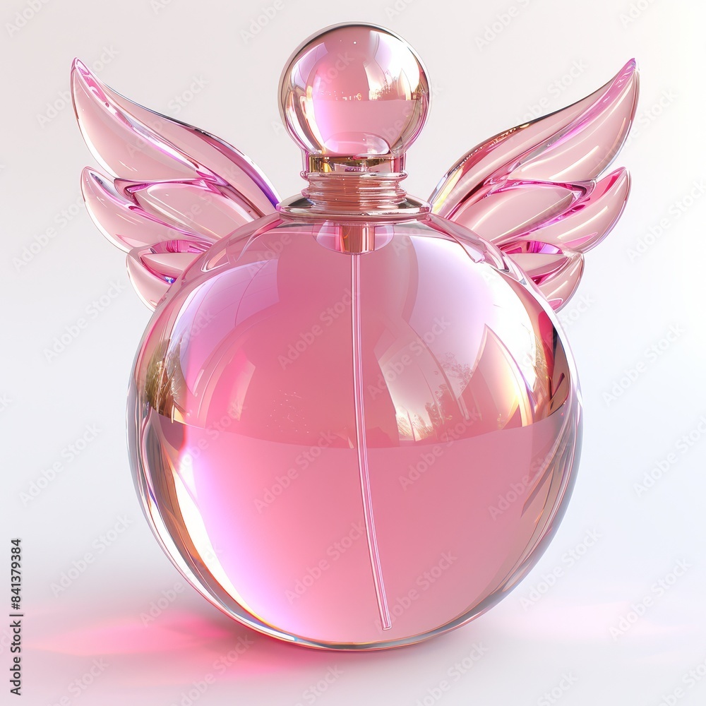 pink perfume bottle with wings pink perfume bottle with wings