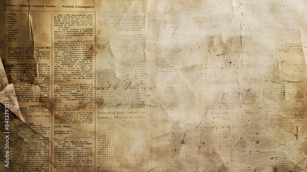 Fototapeta premium grunge vintage newspaper texture,an old aged texture of newspaper paper