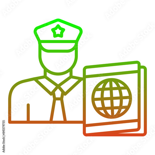 Passport control Icon