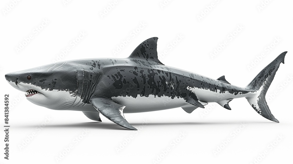 Obraz premium shark isolated on white