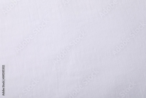 Texture of white fabric as background, top view