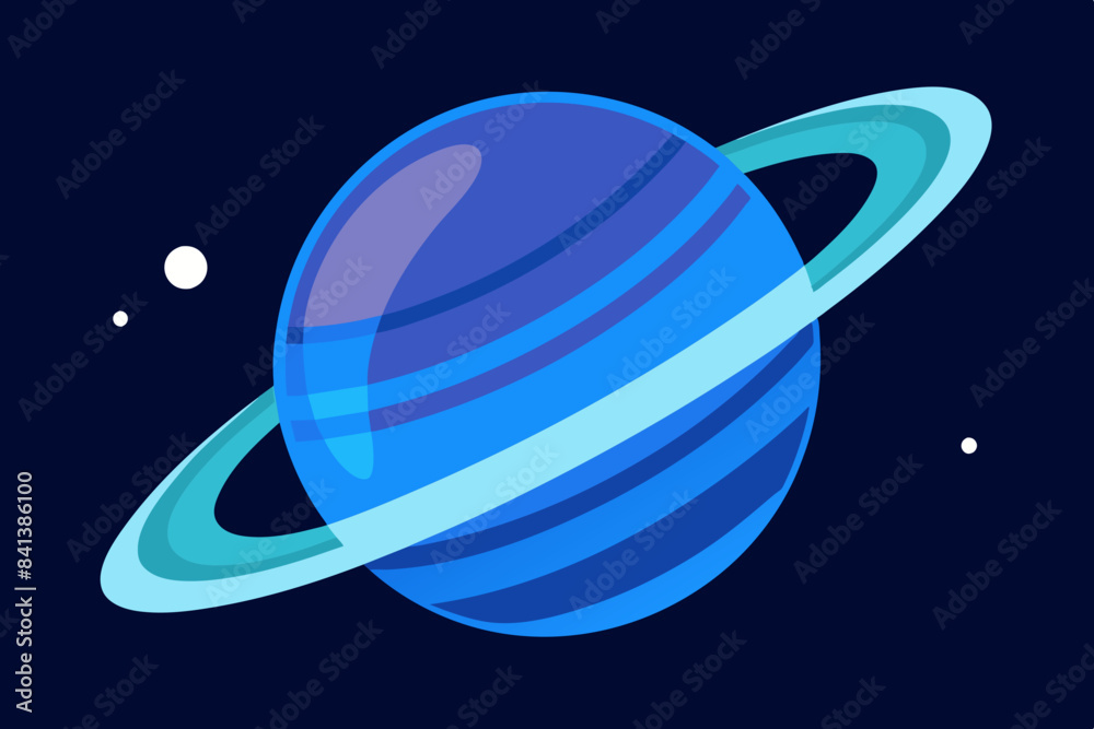 blue saturn vector illustration blue saturn vector illustration