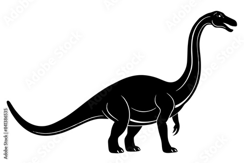 brachiosaurus vector illustration