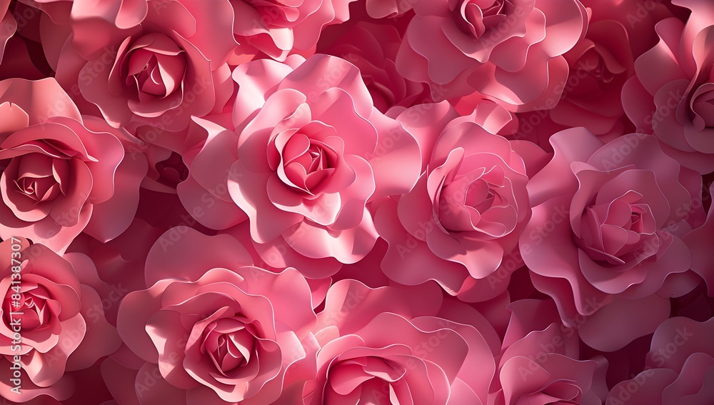 Pink roses background, in the style of 3D, pink color, soft light and shadow effect, high definition details, pink rose pattern wallpaper
Pink roses background, in the style of 3D, pink color, soft light and shadow effect, high definition details, pink rose pattern wallpaper