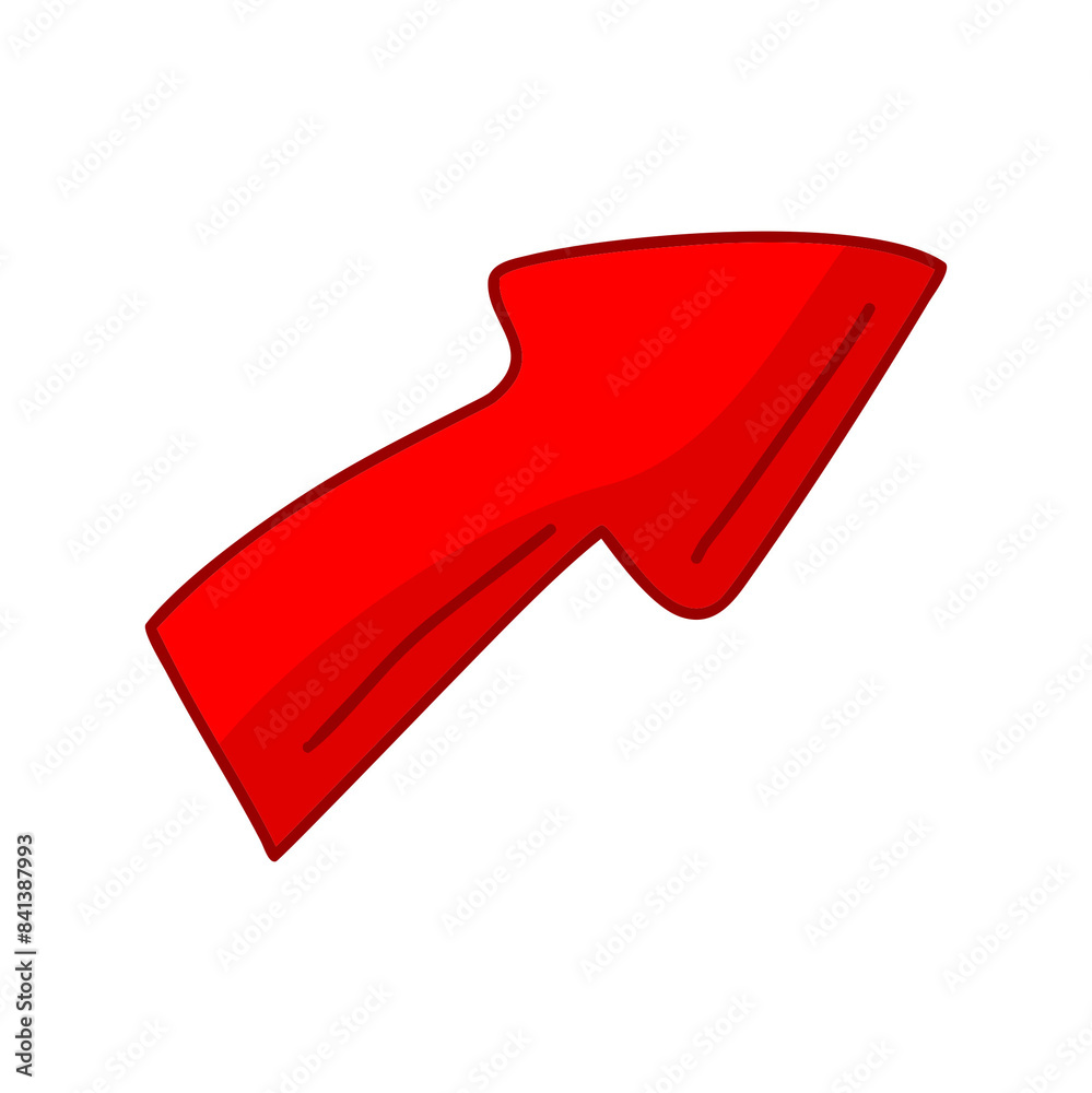 red cartoon arrow design red cartoon arrow design