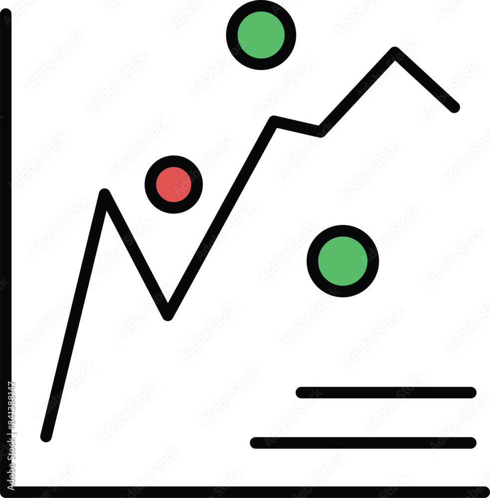 A graph with a circle in the middle and a mountain range in the background A graph with a circle in the middle and a mountain range in the background