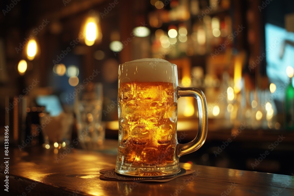 Hearty Beer butter mug bar. Pub pint. Generate Ai Hearty Beer butter mug bar. Pub pint. Generate Ai