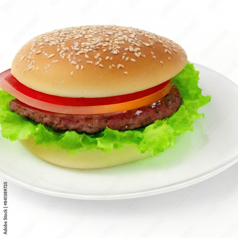 hamburger on a plate hamburger on a plate