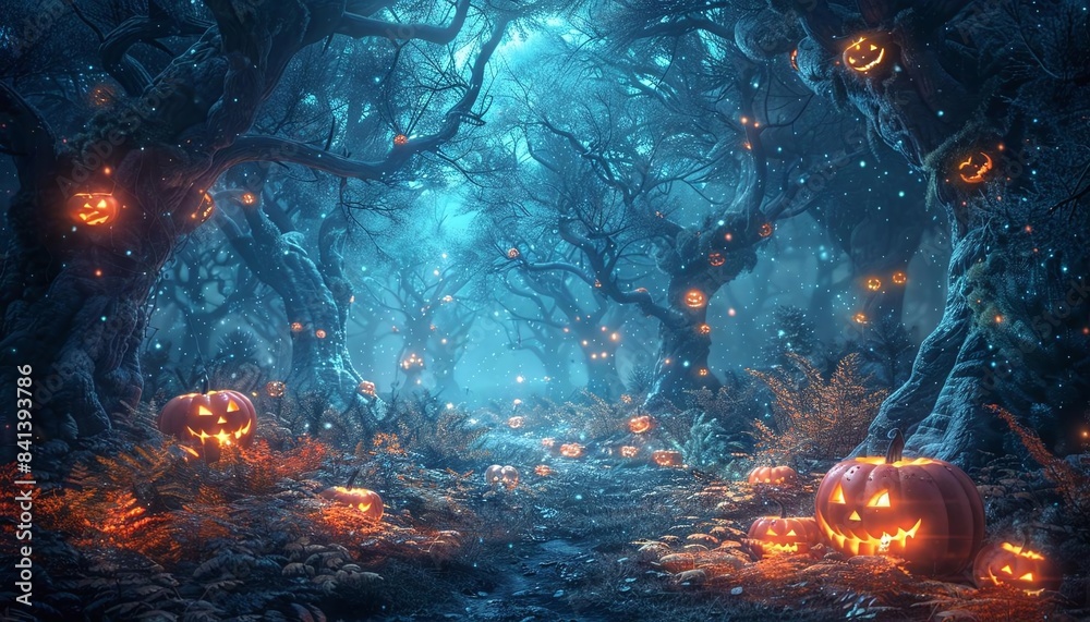 Dark fairy tale Halloween event with twisted versions of classic stories, eerie forest, and enchanted creatures