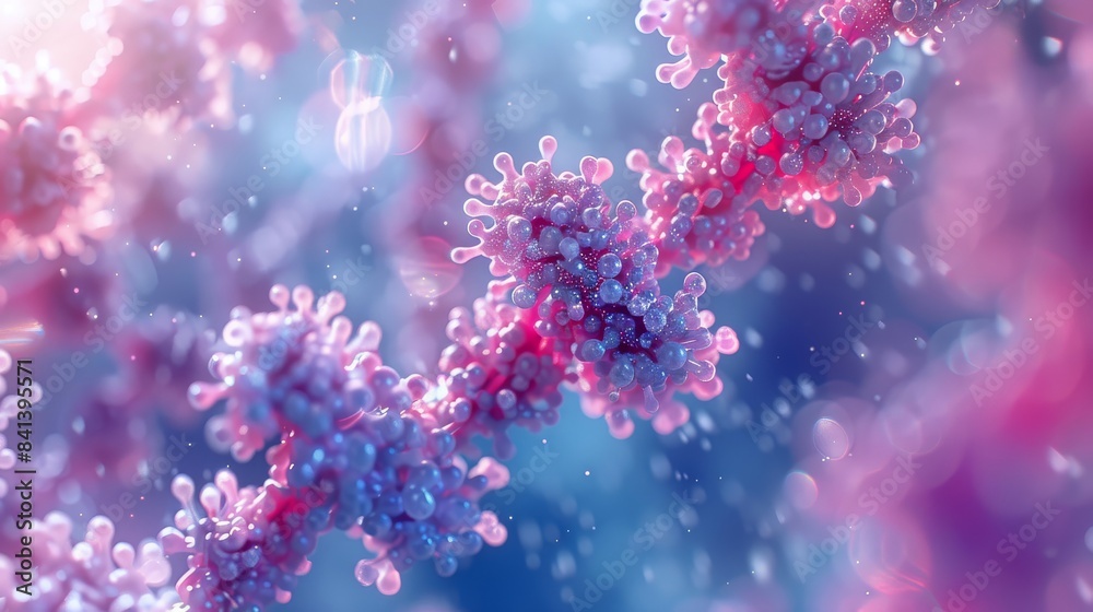 3D medical background with DNA strands. Molecules 3D medical background with DNA strands. Molecules