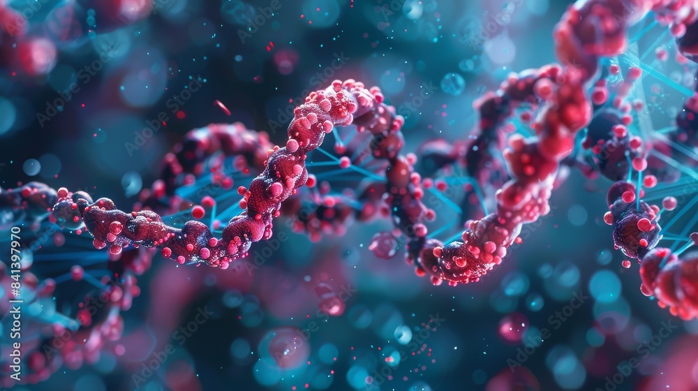 3D medical background with DNA strands. Molecules 3D medical background with DNA strands. Molecules