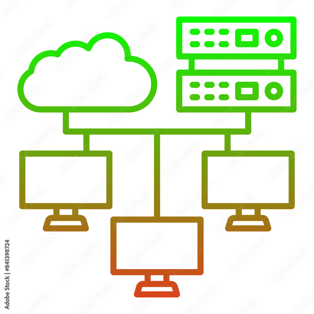 Edge Computing Icon Edge Computing Icon