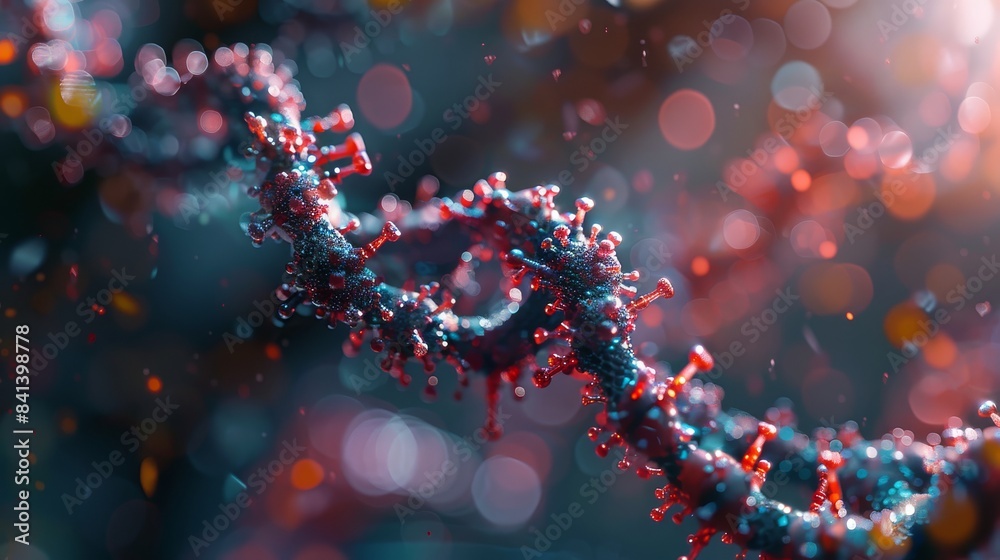 3D medical background with DNA strands. Molecules 3D medical background with DNA strands. Molecules