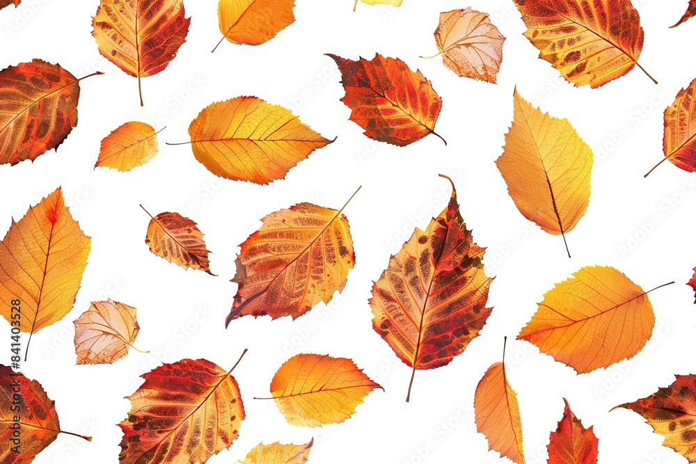 Fototapeta premium autumn leaves illustration in brown tones